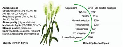 Molecular breeding of barley for quality traits and resilience to climate change